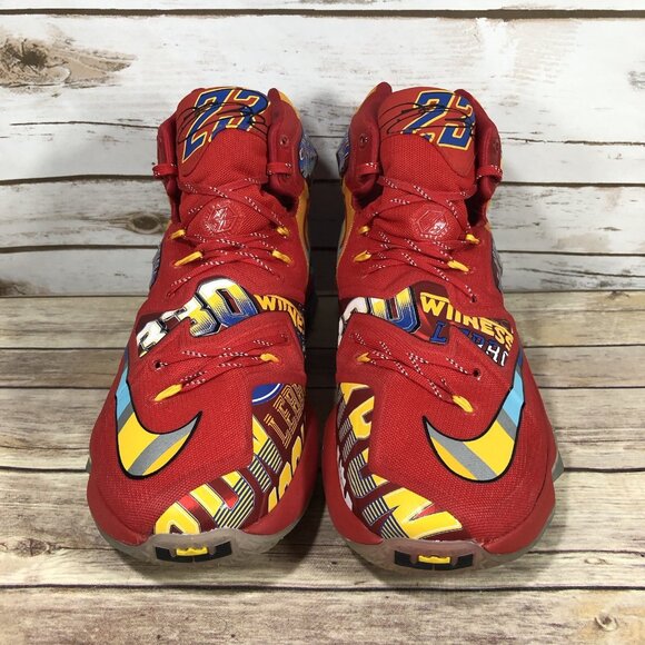 Nike LeBron James 13 EYBL Promo Shoes Mens Size 10 843801-696 Basketball Red - Picture 4 of 11